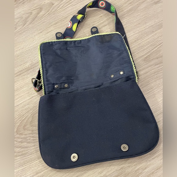 DESIGUAL Small Navy Multicoloured Designer Shoulder Bag with Mandala Print. - Picture 5 of 13